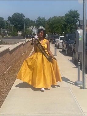 Yellow Ball Gown Prom Dress